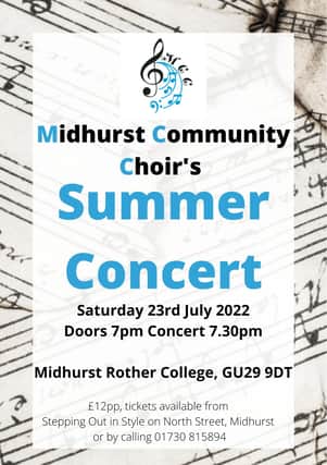 Midhurst Community Choir is set to take the stage for the first time since 2019.