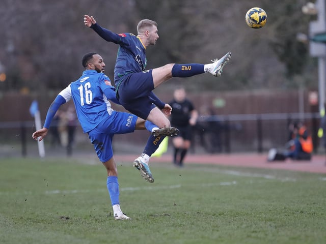 Horsham FC in action at Hornchurch in the Isthmian premier division