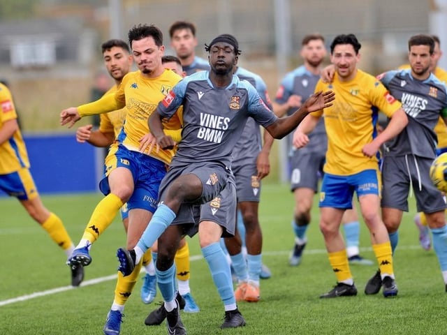 Action and goal celebration's from Lancing's win over Three Bridges