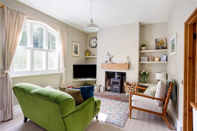 The property's gorgeously cosy living room.