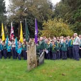 Beavers and Scouts gathered at St Margaret's Church in Ifield. Picture: submitted