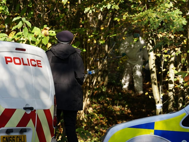 Police at the scene. Picture: Sussex News and Pictures