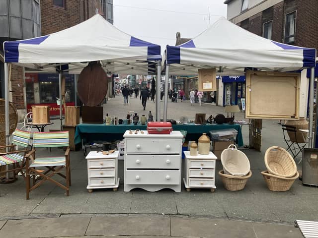 A new antiques and collectibles market opened in Horsham today (May 2) and will be operating every Thursday in the town centre