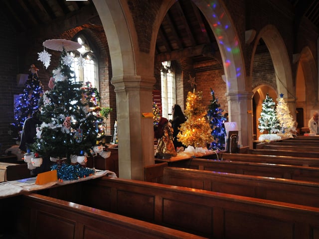 Christmas Tree Festival 2024 at St Michael & All Angels, Glassenbury Drive, Bexhill.