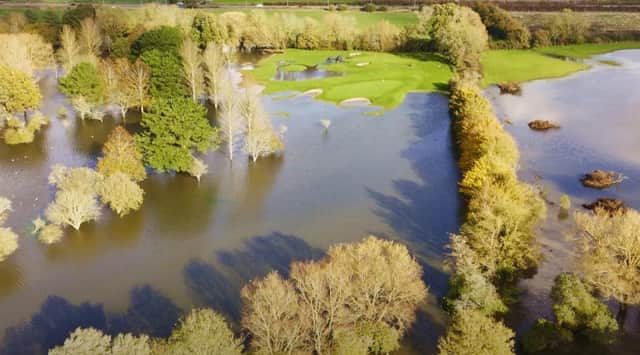Bognor Regis Golf Club Course flooded, sourced from Arun District Council