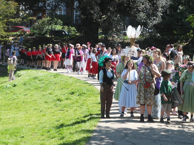 Crowning of the May Queen 2024 in Alexandra Park, Hastings, May 12. Photo by Roberts Photographic.