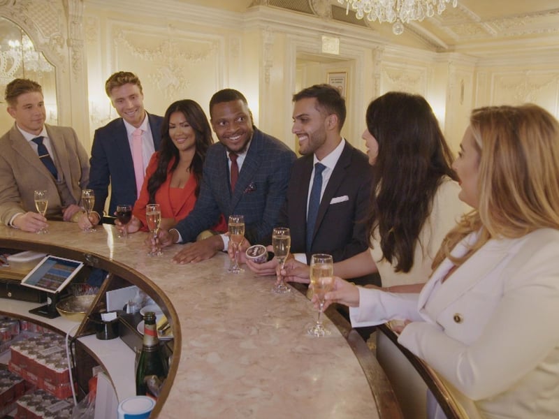 Bradley, Joe, Rochelle, Simba, Avi, Shazia, Dani, The winning team at their treat, Fremantlemedia Limited,N/A