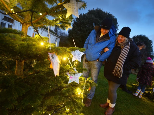 Lights of Love at St Michael's Hospice in St Leonards on December 10 2023.