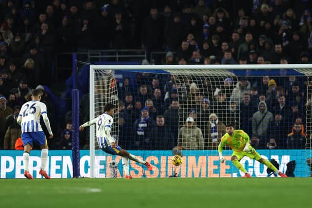 Brighton have been described by one pundit as a ‘different animal’ after they roared back into the game against Arsenal – with the help of a controversial penalty decision. (Photo by Bryn Lennon/Getty Images)