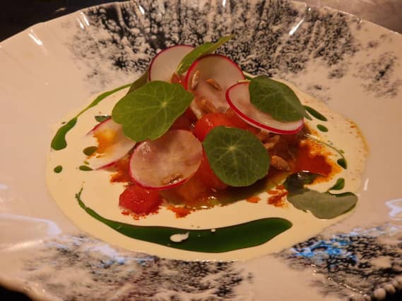 Watermelon ceviche