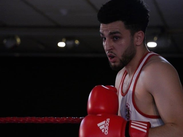 Action from Crawley's junior boxing squad at their annual blockbuster at the Goffs Park Social Club on Sunday. Picture by Max Spanner Photography