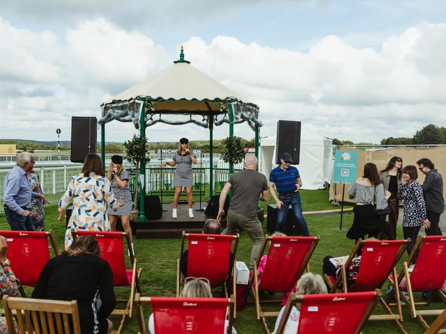 There was entertainment on the bandstand.