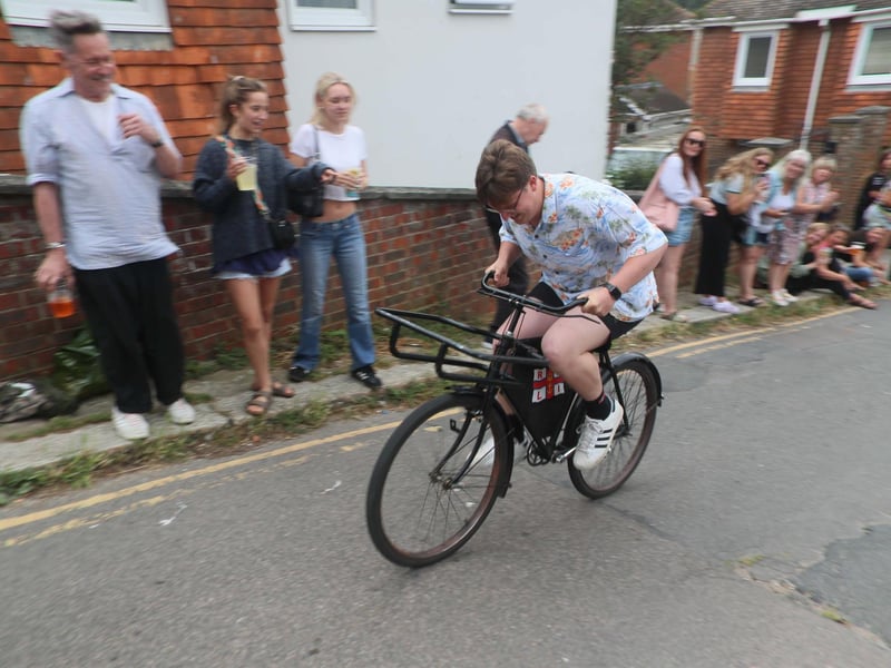 Hastings Old Town Carnival Week 2024: Bike Race. Photo by Roberts Photographic.