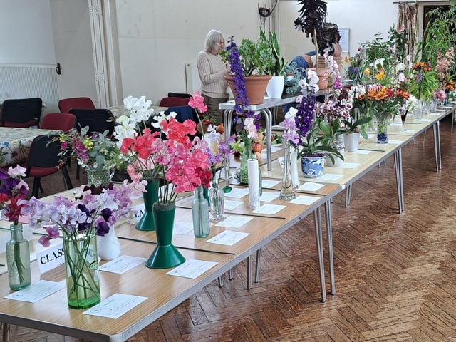 Novelty classes, including figures crafted from fruit and vegetables, sat alongside the spectacle of flowers at East Preston & Kingston Horticultural Society's annual rose show