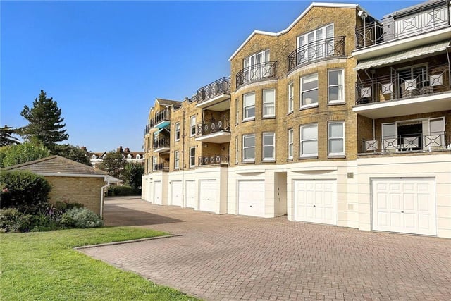 This stunning seafront apartment has just come on the market with Graham Butt Estate Agents chain free. It has two bedrooms and is priced £450,000.