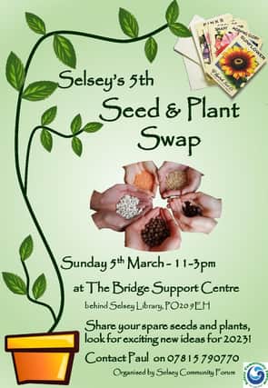 A free Seed and Plant Swap event is set to be held in Selsey.