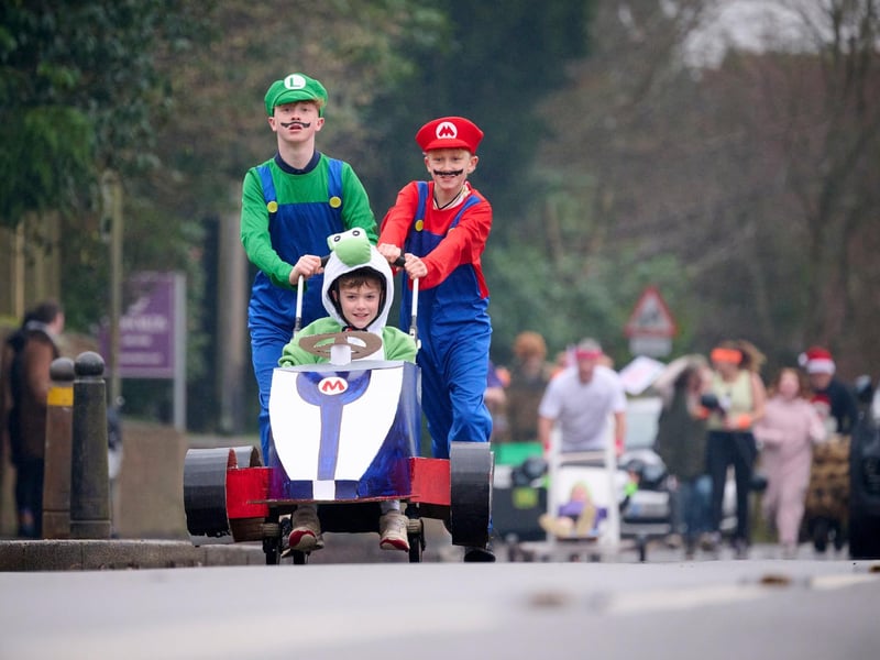 The East Hoathly Pram Race returned for 2024 on Boxing Day