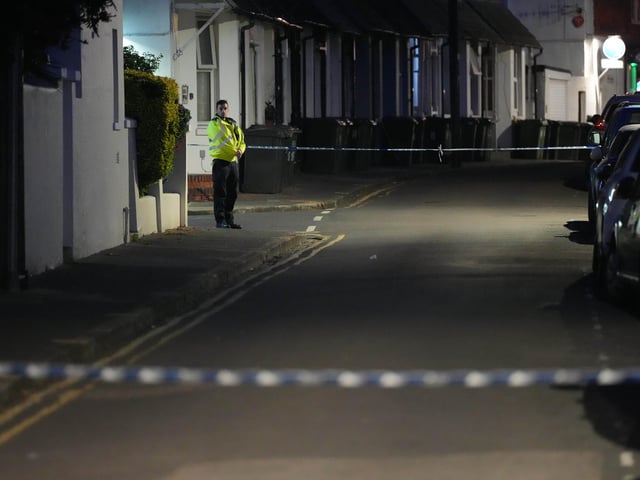 Sussex Police will have a 'number of uniformed officers' present on Tuesday morning to 'assist with the planned evacuation and offer further advice'