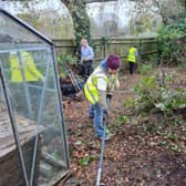 Volunteers helping Turning Tides to get Roffey Place ready