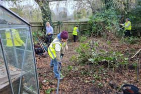 Volunteers helping Turning Tides to get Roffey Place ready