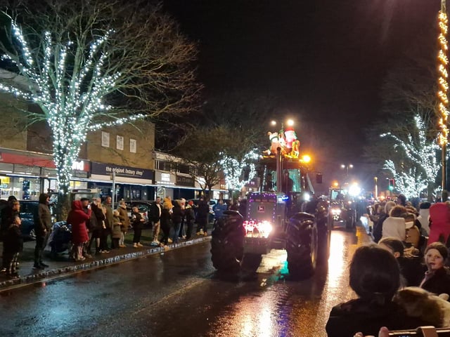 The Arundel Illuminated Tractor Run 2025 in Rustington, which it was visiting for the first time
