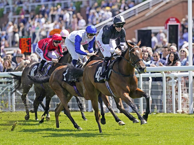 The racecourse is set in a stunning location on the Downs.