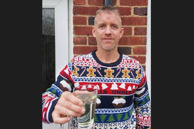 Tributes to Matthew Orr - Mr Orr took a yearly photo in the same Christmas jumper (photo from Maria Sharp)