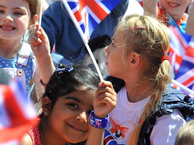 The Platinum Jubilee celebration at Bolnore Village Primary School in Haywards Heath