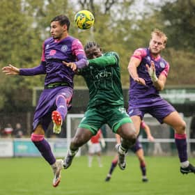 Eastbourne Borough in FA Trophy action at Leatherhead | Picture by Nick Redman