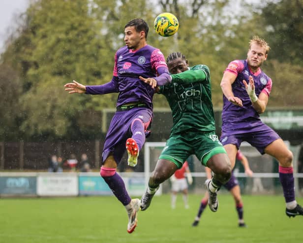 Eastbourne Borough in FA Trophy action at Leatherhead | Picture by Nick Redman