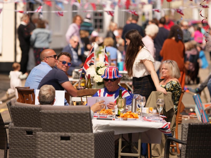 Coronation street party in Tarring High Street