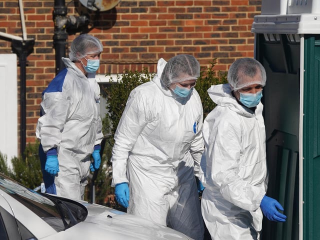 A police presence remains at a property in Sussex, after a man was found dead and a woman and child were seriously injured.