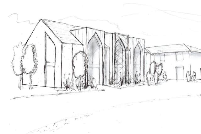 Plans for religious meeting house