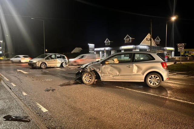 Police are appealing for information following a collision in Lower Dicker where the occupants of a vehicle fled the scene.