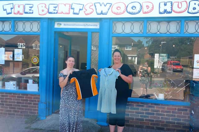 There will be a Pre-Loved Uniform Giveaway at the Bentswood Hub in America Lane, Haywards Heath, on Saturday, August 20