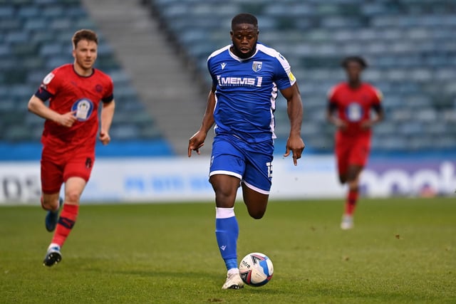 John Akinde of Gillingham has scored 73 League Two goals in 211 games.