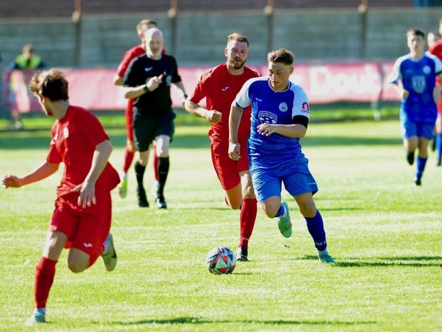 Action from Shoreham v Pagham in the SCFL premier division