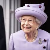 EDINBURGH, SCOTLAND - JUNE 28: Queen Elizabeth II attends an Armed Forces Act of Loyalty Parade at the Palace of Holyroodhouse on June 28, 2022 in Edinburgh, United Kingdom. Members of the Royal Family are spending a Royal Week in Scotland, carrying out a number of engagements between Monday June 27 and Friday July 01, 2022. (Photo by Jane Barlow - WPA Pool/Getty Images)
