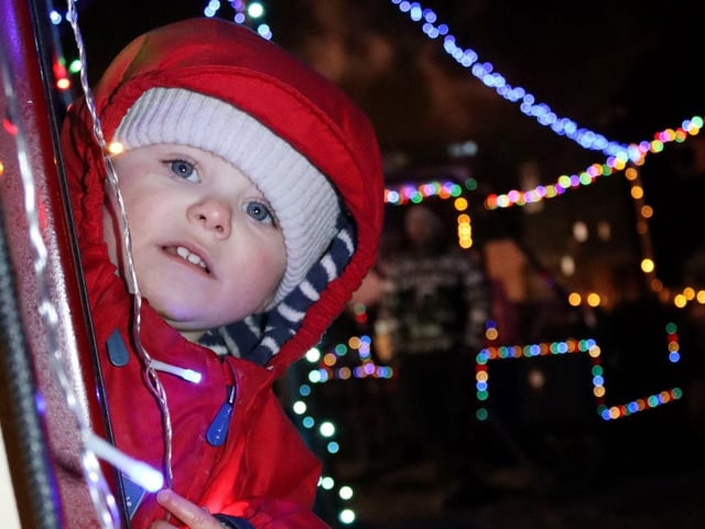 Hastings Miniature Railway Christmas light train. Photo by Kevin Boorman.