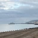 Starting on Monday, April 29, contractors for Eastbourne Borough Council have started on maintenance and repair work at the beach, focusing on Fisherman’s Green, Langney Point, Holywell and the steps east of the Banstand. Picture: Eastbourne Borough Council