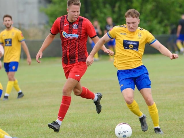 Action from a pre-season friendly between Wick and Lancing at Crabtree Park
