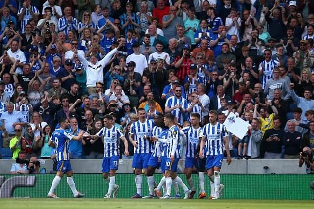 Brighton and Hove Albion finished their Premier League campaign on a high with a 3-1 victory against West Ham at the Amex Stadium