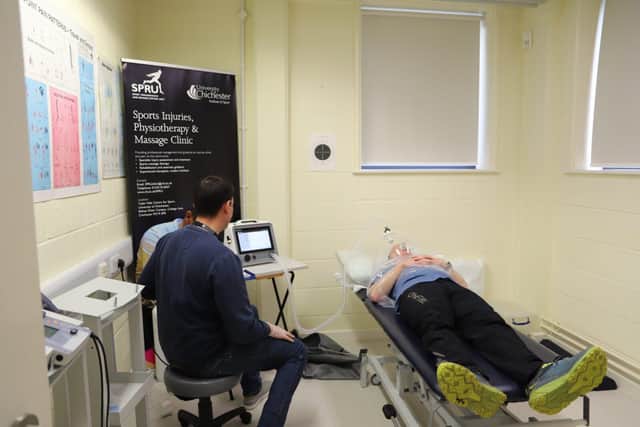 Using specialist facilities at the university.