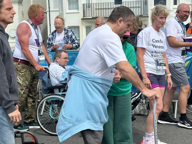 RAF veteran Ed Sampson completes the Worthing 10K