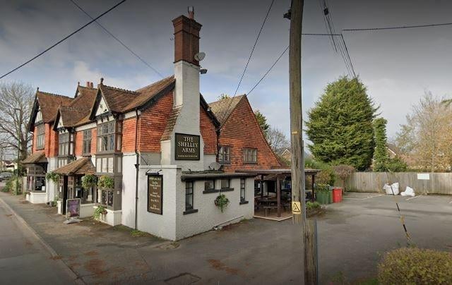 The Shelley Arms in Old Guildford Road, Broadbridge Heath, is rated 4.1 out of 5, according to Google. One reviewer said: 'Good pub with a great garden area for sun and kids'
