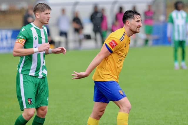 Lukas Franzen-Jones was a key man for Lancing in their win at Chipstead | Picture: Stephen Goodger