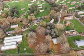 Crowborough Army Camp seen from above in November 2025. Photo: Eddie Mitchell