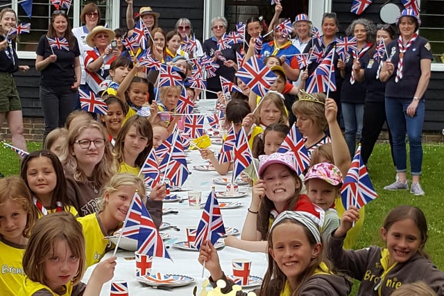 Perrymount District Guides held their own street party in Haywards Heath