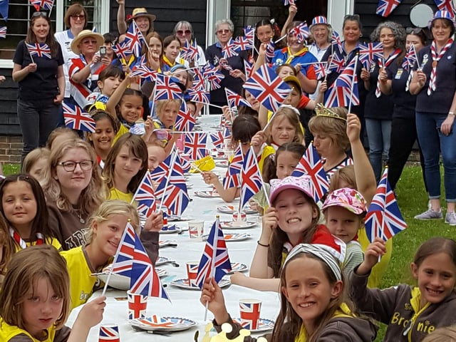 Perrymount District Guides held their own street party in Haywards Heath