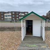 In Bexhill, a beach hut is currently for sale at £40,000